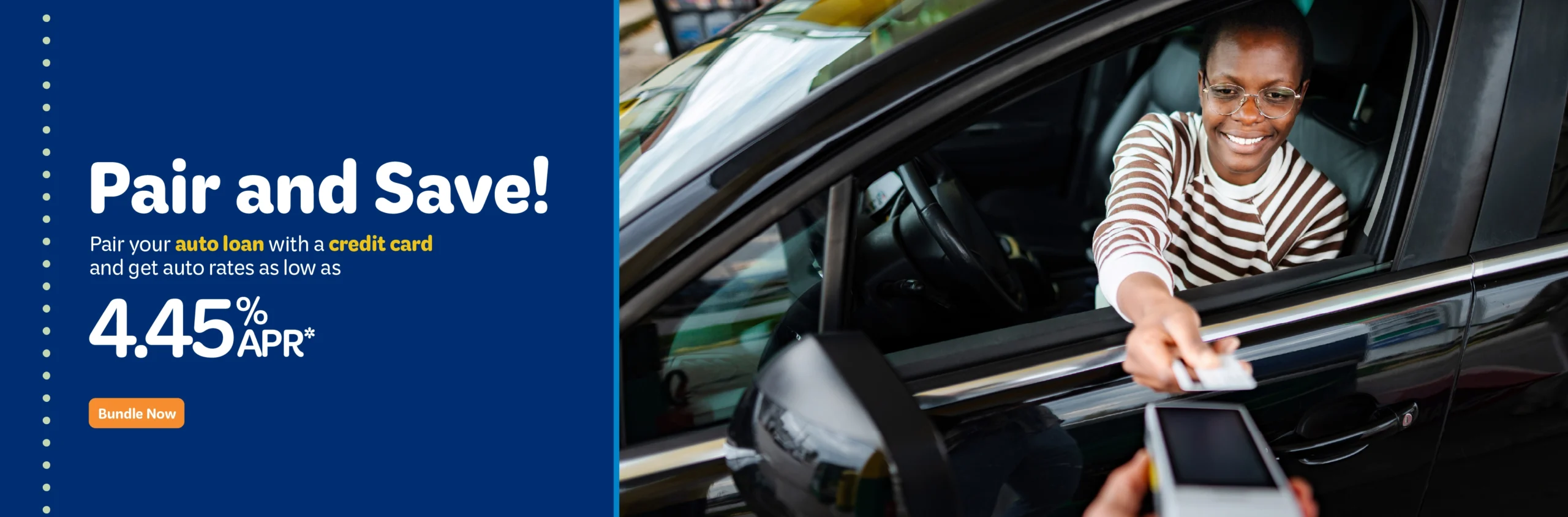MyUSA Credit Union Car Loan Bundle Bundle your auto loan with a credit card for a better rate!
