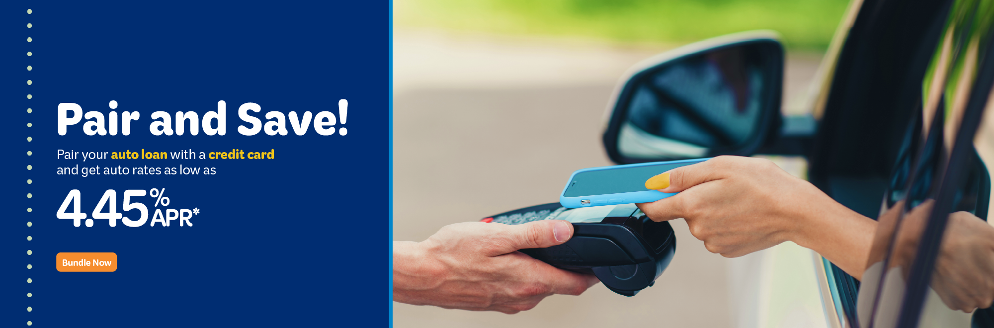 MyUSA Credit Union Car Loan Bundle Bundle your auto loan with a credit card for a better rate!