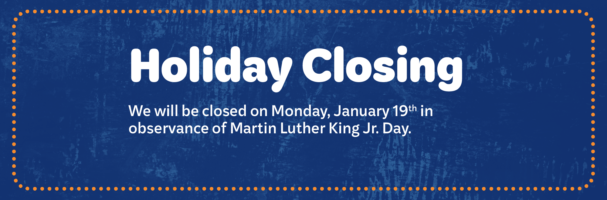 Holiday Closing New Years