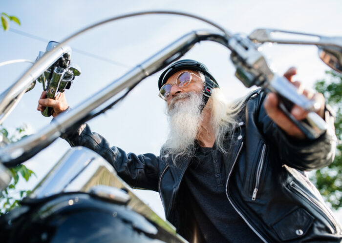 man on motorcycle