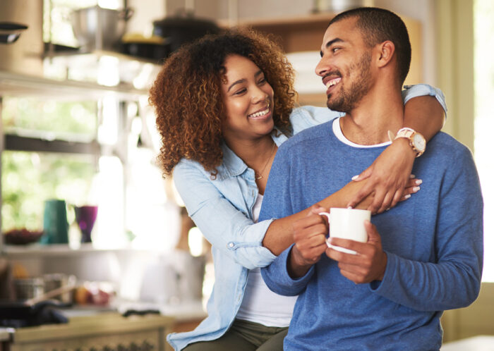 couple in kitchen