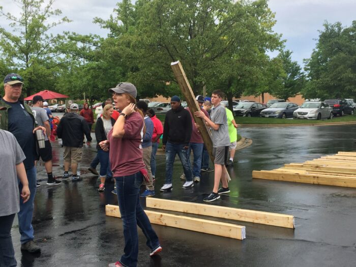 Habitat for Humanity build at Reynolds and Reynolds where MyUSA was a sponsor